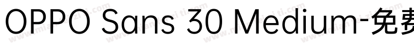OPPO Sans 30 Medium字体转换